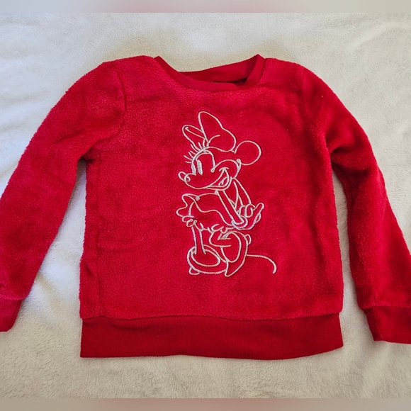 Minnie Mouse Fleece Sweatshirt | 3T | Red | Girls | Toddler | Disney | Top - Picture 1 of 4